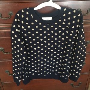 Loft heart print sweatshirt